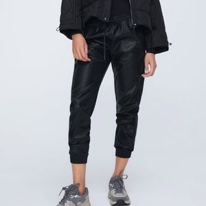 ZARA Faux Leather Joggers. NEW WITH TAG